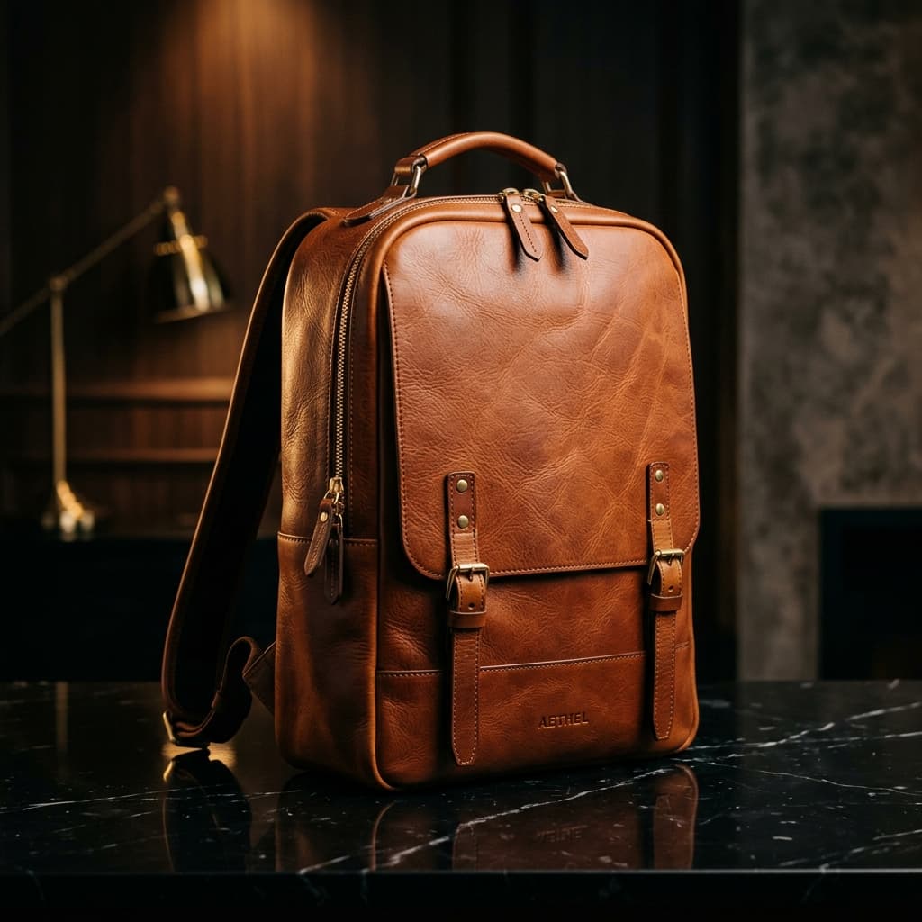 Karva Executive Leather Backpack